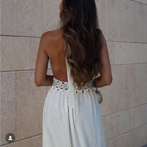 ZARA RHINESTONE MIDI DRESS LIMITED EDITION - Picture 9 of 12